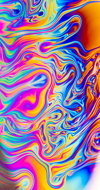 istock Rainbow colors created by soap, bubble,or oil 580088066