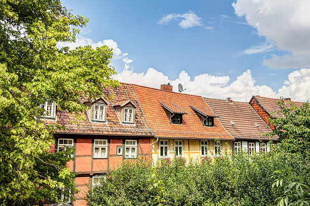 istock Half-timbered houses in Quedlinburg, Germany 580095662