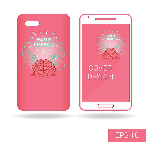 Vector illustration of Design cover mobile smartphone