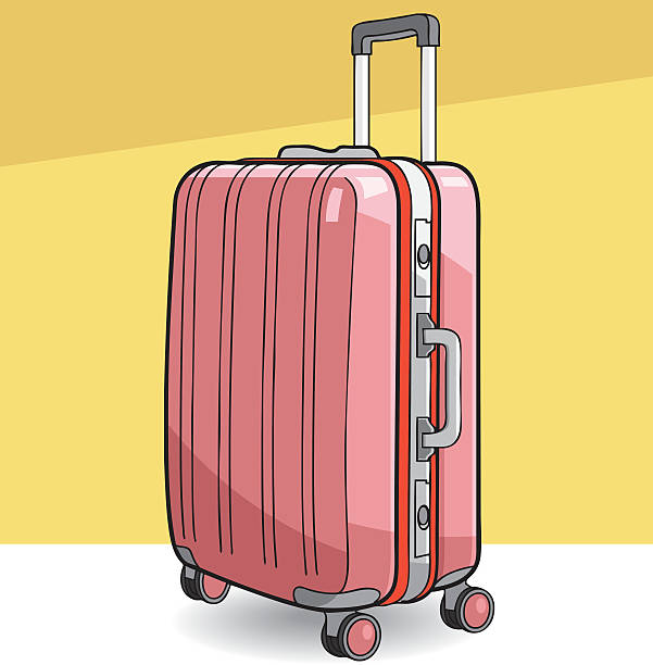 Bекторная иллюстрация Вектор дорожный чемодан