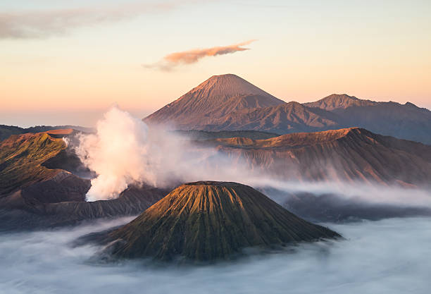 istock Mountain Bromo and Mountain Batok 580101136