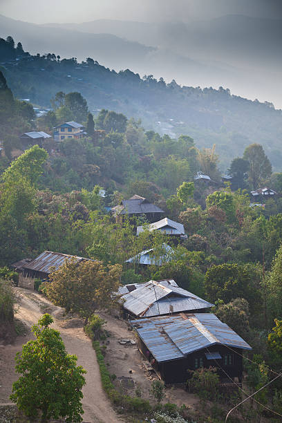 istock Majestic Burmese twilight mountain landscape 580104916