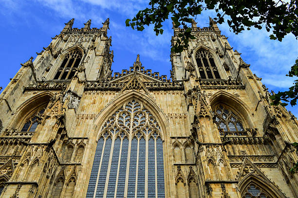 istock York Cathedral and Blue Sky, England, Front Exterior 580106338
