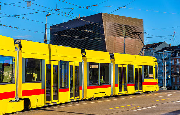 istock Tram in the city centre of Basel 580106516