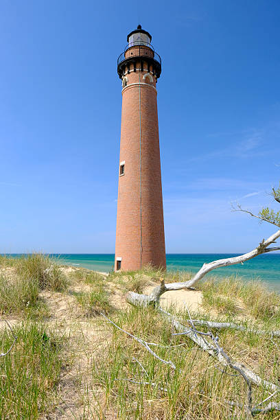 istock Little Sable Point Lighthouse in dunes, built in 1867 580107430
