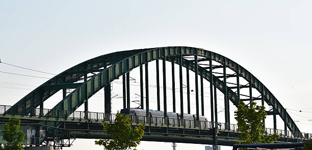 istock Tramway on the old metal railway bridge 580107808