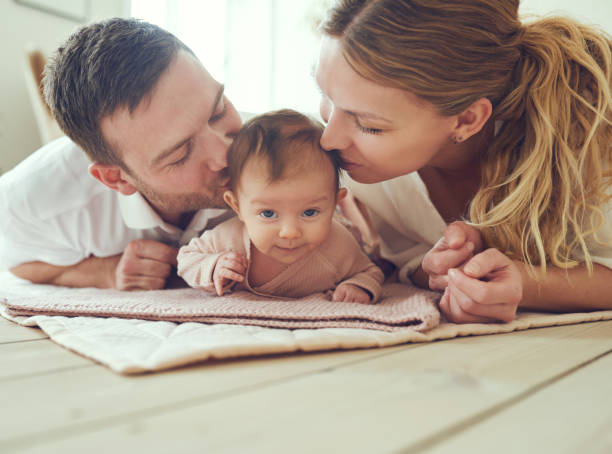 istock Showering baby with love 580108540