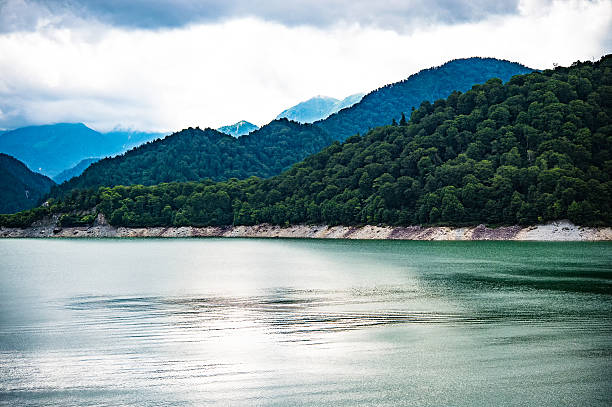 istock Kurobe Dam, Japanese mountain landscape 580109290