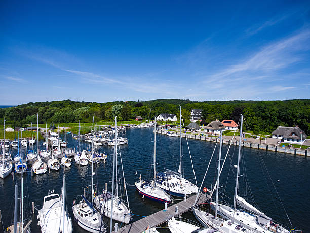 istock Hiddensee Kloster harbor boat sail island 580109864