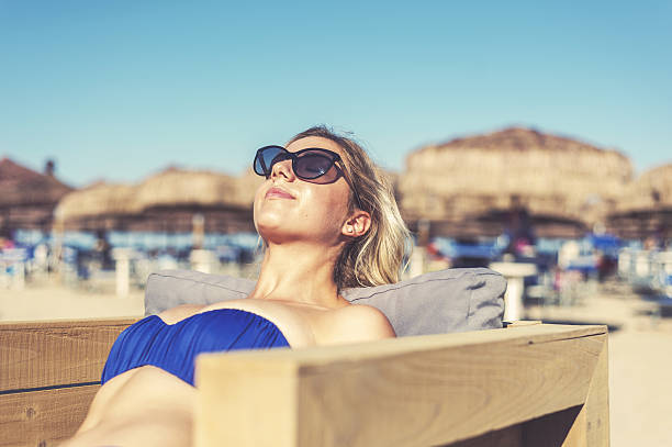 istock Young Woman Relaxes 580110706