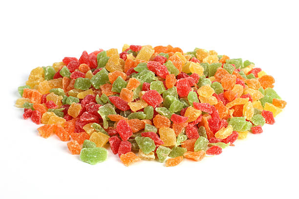 istock Dried fruits on white background 580111692