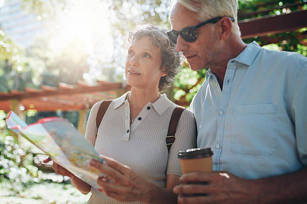 istock Senior tourist exploring new places to visit 580112606