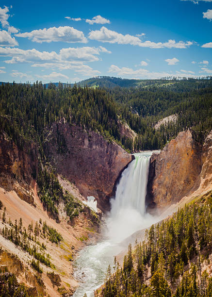 Upper Yellowstone Falls stock photo