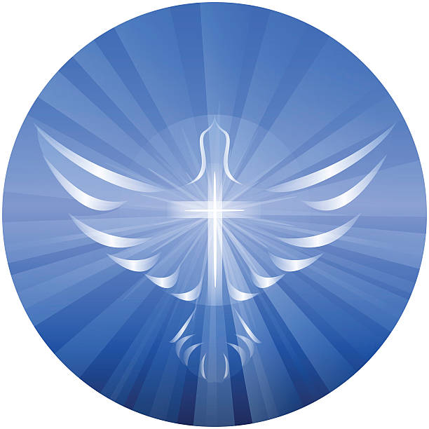 dove, die gott der holy spirit - righteous stock-grafiken, -clipart, -cartoons und -symbole