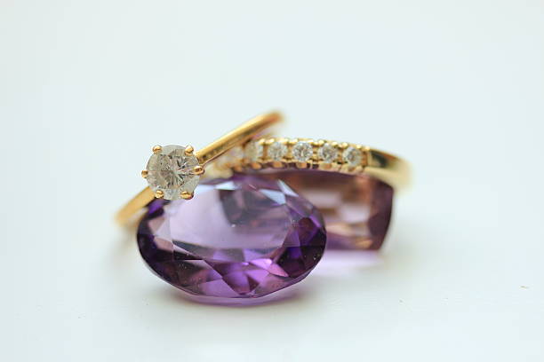istock Engagement rings and Amethyst 580118096