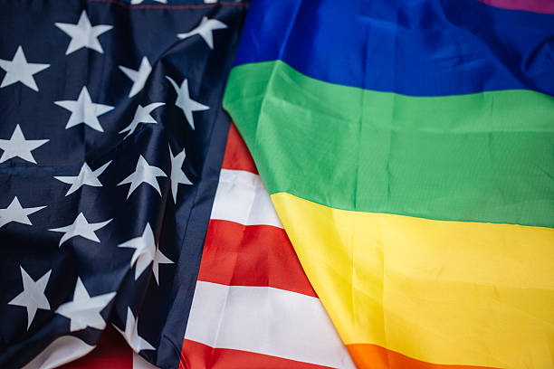 istock LGBT and USA flags 580120026