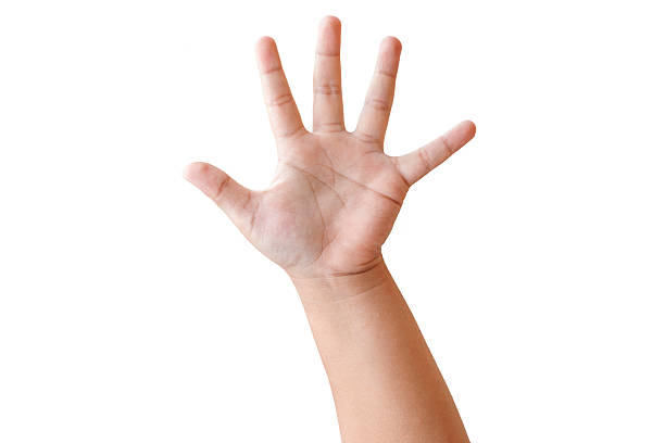 istock child hand shows the number five 580122878