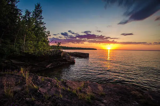 Photo of Sunset On The Shores Of Lake Superior