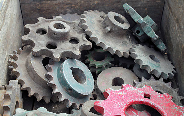 istock Collection of Antique Gears and Cogs 580123970