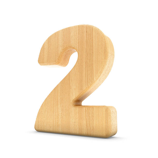 istock 3d wood material number 2 two isolated white background. 580124052