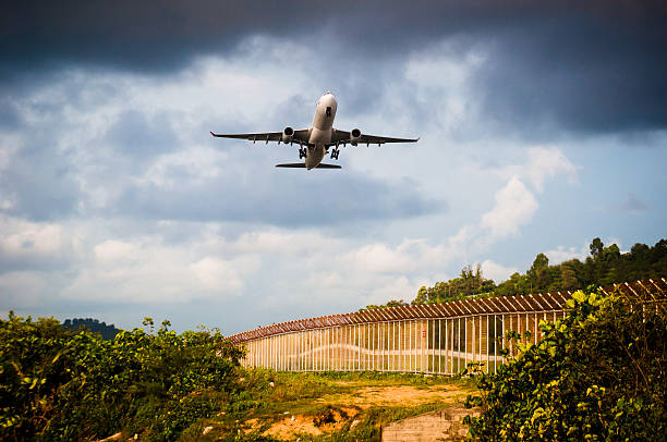 istock plane is take off to sky from airport to sky 580124410
