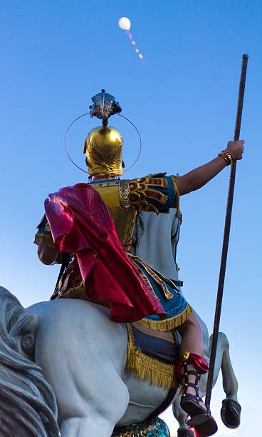 Ragusa Ibla, Sicily: Statue of Saint George Paraded Through Town