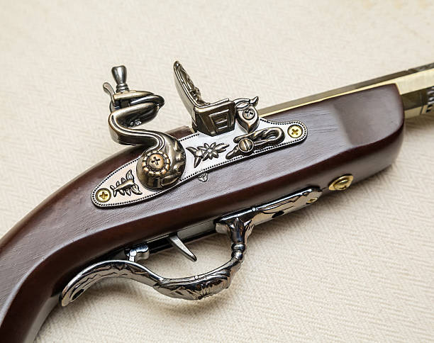 istock fragment of an old musket gun 580127946