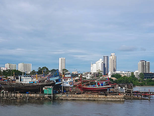 istock Fisherman's port in thailand 580129658