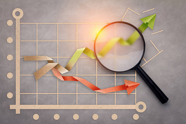 istock success business graph concept with paper cut style 580131686