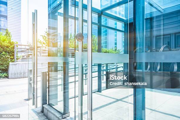 Detail Of Modern Building Stock Photo - Download Image Now - Office Building Exterior, Building Entrance, Door