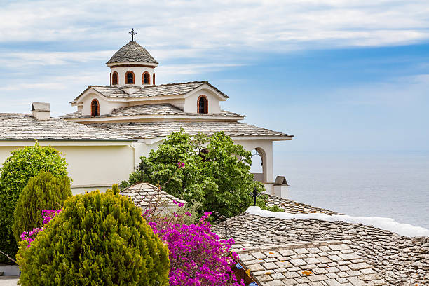 istock Monastery of Archangel Michael, Thassos island, Greece 582259074