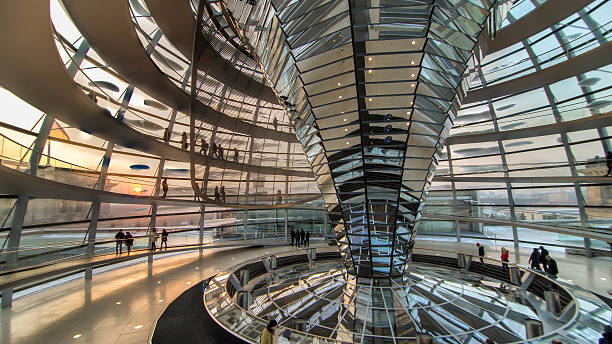 Germany, Berlin, Tiergarten, May 26, 2024 - Round roof construction against the sky