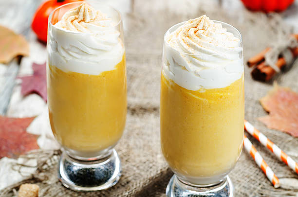 istock pumpkin spices pie pumpkin milkshake with whipped cream 582259652