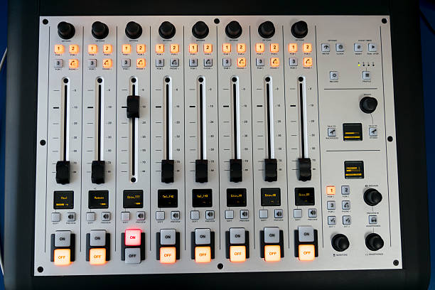 istock mixer at the radio station 582259920