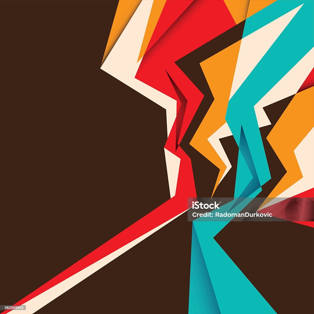 Angular Abstract Pattern Designed Angular Abstraction Stock Illustration - Download Image Now ...