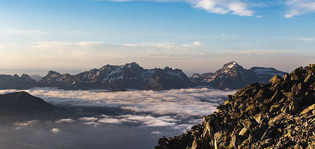 mountain panorama  - eggishorn zdjęcia i obrazy z banku zdjęć