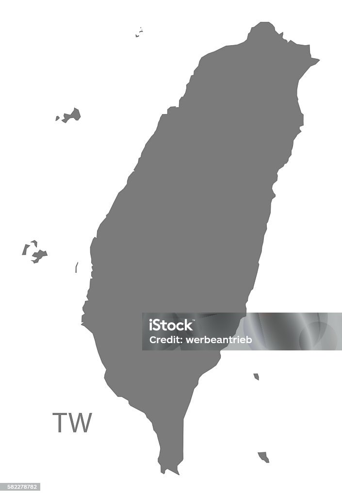 대만 지도 회색 0명에 대한 스톡 벡터 아트 및 기타 이미지 - 0명, 대만, 세로-구도 - iStock