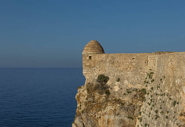 This fortress is built in 1590 on a hill in Rethymnon, Crete, Greece