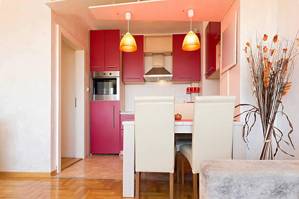 istock Interior of a kitchen with dining room 582284204