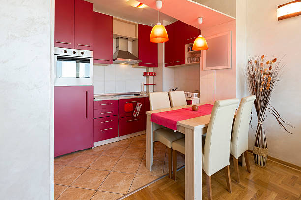istock Interior of a kitchen with dining room 582284862