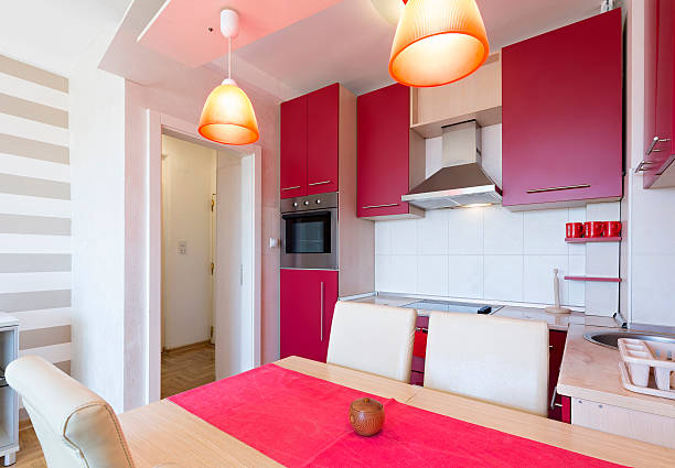 istock Interior of a kitchen with dining room 582285512