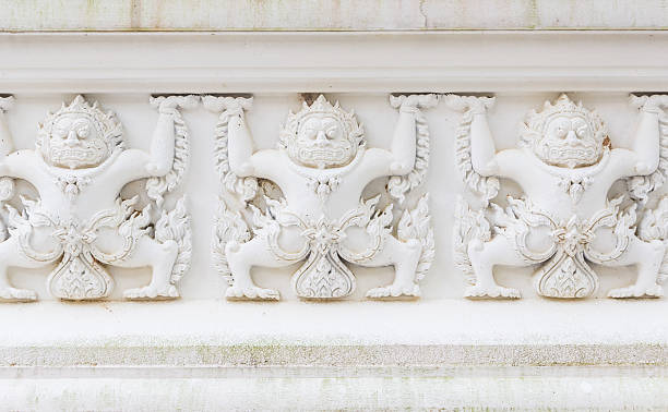 istock White Garuda around chedi wall at Thai Buddhist temple 582285838