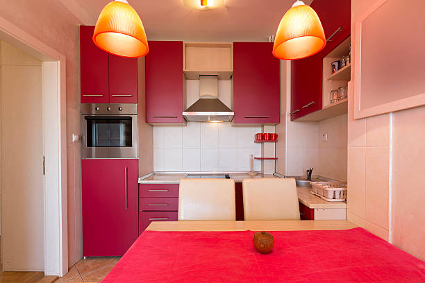 istock Interior of a kitchen with dining room 582286152