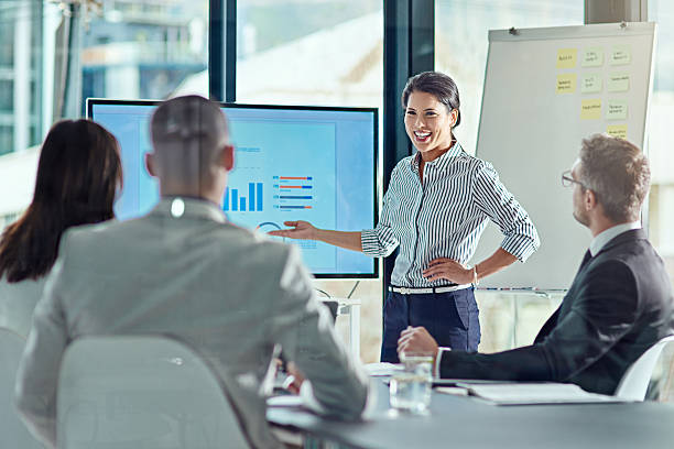 istock She has more than just a well written presentation… 582286686