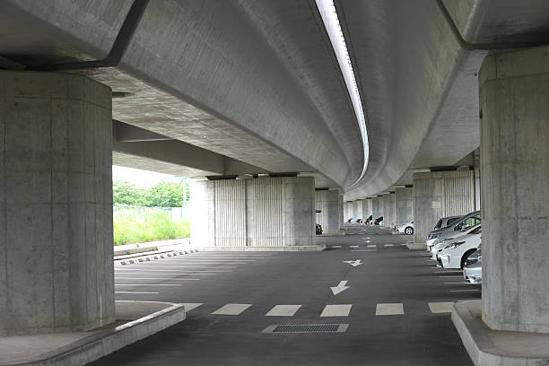 istock Parking lot under the expressway 582287688