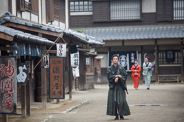 istock warrior samurai costume man in toei studios at kyoto japan 582287986