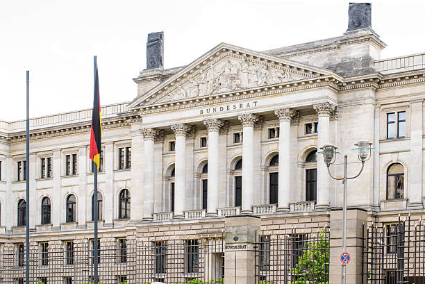 German Bundesrat. Federal Council. Berlin, Germany. German Bundesrat. Federal Council. Prussian House of Lords on Leipziger Strasse. Berlin, Germany. prussia stock pictures, royalty-free photos & images