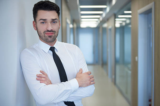 istock Portrait of young pensive office worker 582294012