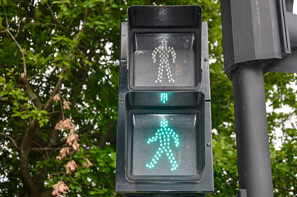 istock Pedestrian Green Sign 582295274
