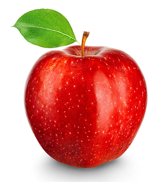 istock Ripe red apple isolated on a white background. 582297026